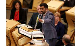 O primeiro-ministro da Escócia, Humza Yousaf