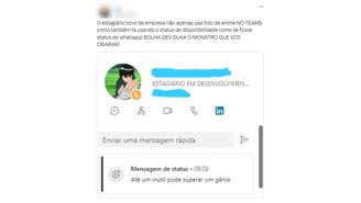 Estagiário usa foto de personagem de anime em plataforma profissional e viraliza