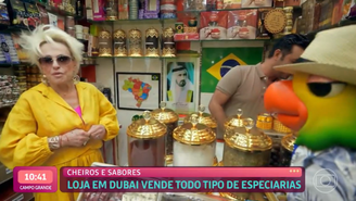 Ana Maria compra açafrão verdadeiro em Dubai