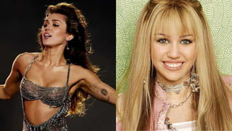 Miley Cyrus no Grammy x Miley Cyrus na época de sua personagem Hannah Montana