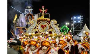 Campeã do carnaval de 2023, a Mocidade Alegre foi a terceira escola a desfilar no Anhembi, na Zona Norte de São Paulo, neste sábado, 11
