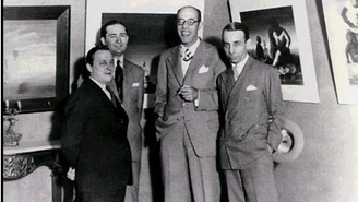 Da esquerda para a direita: Cândido Portinari, Antônio Bento, Mário de Andrade e Rodrigo Melo Franco no Palace Hotel, Rio de Janeiro em 1936