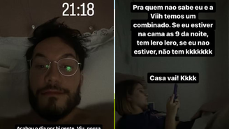 Eliezer falou sobre a rotina de casado no Instagram