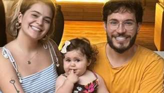 Viih Tube e Eliezer com a filha, Lua