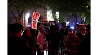 Protesto na Universidade de Columbia