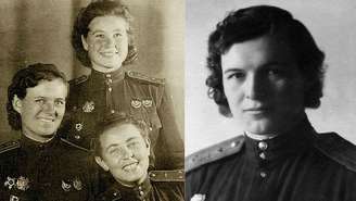 Maria Smirnova, Yevdokiya Bershanskaya e Polina Gelman eram integrantes do "Bruxas da Noite"