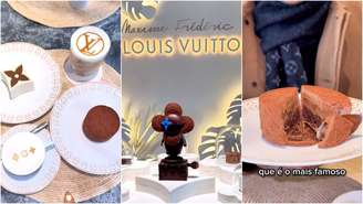 Cafeteria da Louis Vuitton em Paris oferece variedade de doces grifados