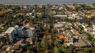 Bairro do Laranjal, em Pelotas (RS). A cidade também foi castigada pelas enchentes