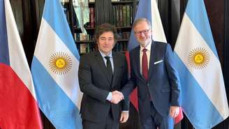 Presidente argentino Javier Milei e primeiro