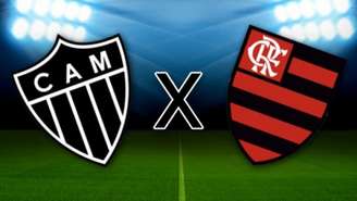Atlético-MG e Flamengo duelam pelo Campeonato Brasileiro.