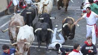Seis pessoas são feridas em tradicional corrida de touros na Espanha
