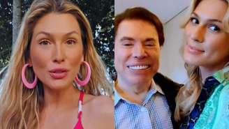 Lívia Andrade e Silvio Santos