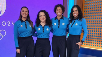  Nathalia Lara, Alline Calandrini, Ana Thaís Matos e a jogadora de futebol Cristiane Rozeira