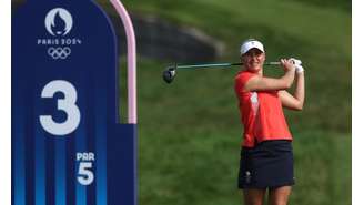 A britânica Charley Hull em ação 