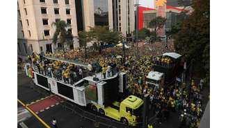 Protesto bolsonarista na Av. Paulista neste sábado, 7 de setembro