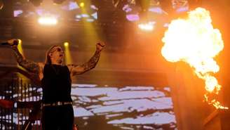 A banda Avenged Sevenfold se apresenta no palco Mundo, sétimo e último dia do Rock In Rio 2013