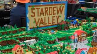 Stardew Valley feito de peças de LEGO roubou a cena na BrickCon