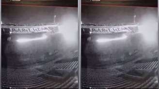 Vândalos invadiram o estádio do Partizan Belgrado e incendiaram o gramado, pouco antes do aguardado clássico contra o Estrela Vermelha