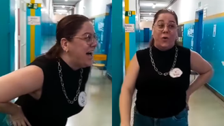 Professora viraliza ao imitar sirene escolar em eleição