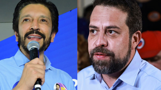 Candidatos Ricardo Nunes e Guilherme Boulos