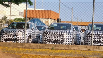 Novo Nissan Kicks camuflado no Aeroporto de Viracopos (SP)