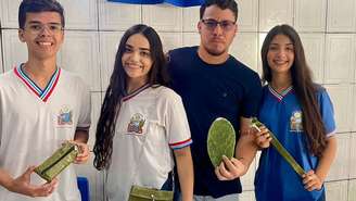 Na foto, João Pedro Rosa, Bianca Silva, Edippo de Souza e Milena Santos