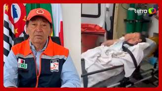 Prefeito e candidato à reeleição, Aprígio é baleado em Taboão da Serra (SP). O atentado ocorreu nesta sexta-feira, 18, e foi confirmado pela prefeitura da cidade. José Aprígio da Silva (Podemos) é o atual prefeito da cidade da região metropolitana de SP. O político estava em um carro a caminho de uma coletiva de imprensa no momento da ação. Pouco antes, ele visitou bairros da cidade atingidos pelo temporal da semana passada. Ele foi atingido no ombro e encaminhado ao Hospital Albert Einstein; seu quadro é estável. #terranoticias   Imagens obtidas pelo Terra