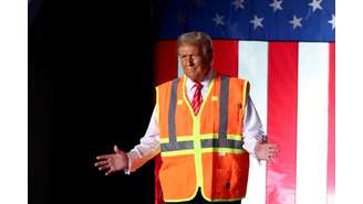 Trump se vestiu de Gari após declaração de Biden 