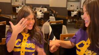 Jaquelline Grohalski é pedida em namoro por empresário e se declara: 'Te amo'