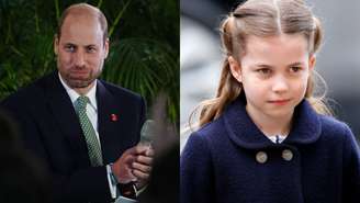 O príncipe William e a filha Charlotte