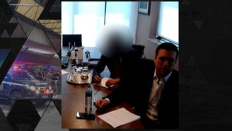 Antônio Vinicius Gritzbach em audiência com o Ministério Público