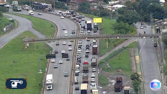 Globocop mostrava o trânsito no Anel Rodoviário de Belo Horizonte (MG)