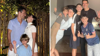 Marcus Buaiz celebra aniversário do enteado, Rael, filho de Isis Valverde