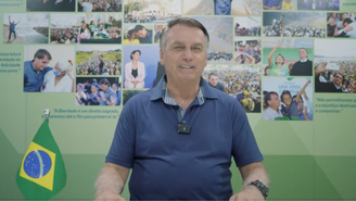 Bolsonaro em mensagem de vídeo para Milei