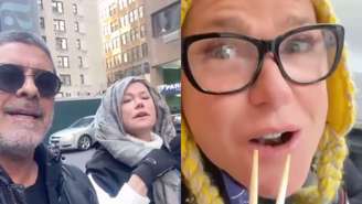 Xuxa mostra jeito inusitado de se proteger do frio em NY: ‘Tapando as orelhas’