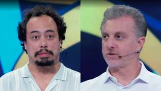 João Claudio e Luciano Huck no Quem Quer Ser um Milionário, do Domingão