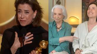 Fernanda Torres ganha Globo de Ouro e Fernanda Montenegro comemora