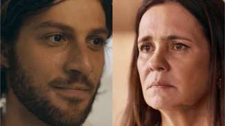 Mavi (Chay Suede) e Mércia (Adriana Esteves)jogos que pagam no pagbank'Mania de Você'