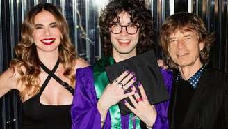 Luciana Gimenez e Mick Jagger juntos com o filho Lucas