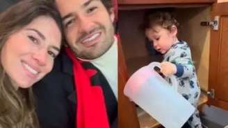 Rebeca Abravanel e Alexandre Pato e o filho deles, Benjamin