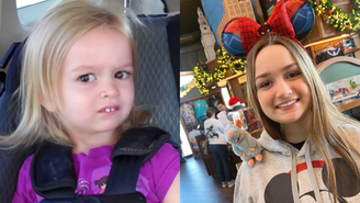 O olhar desconfiado de Chloe Clem viralizou em 2013