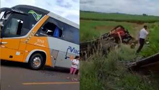 Motorista de caminhão ficou gravemente ferido