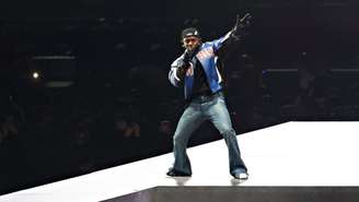 Kendrick Lamar durante show no Super Bowl 2025