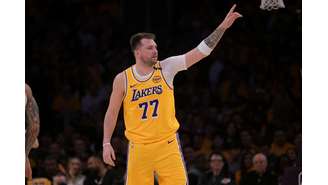 Luka Doncic em ação pelos Lakers