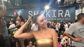 Carolina Oliveira preparada para o show