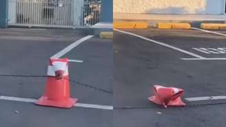 Cones derretem em cidade do Rio Grande do Sul.
