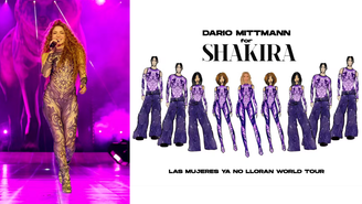 Look de Shakira durante a turnê
