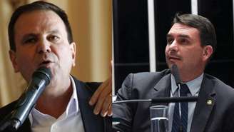 Eduardo Paes (PSD) e Flávio Bolsonaro (PL-RJ) discutiram nas redes sociais na noite de quinta-feira, 13.