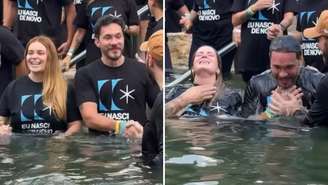 Viih Tube e Eliezer se batizam após crise na saúde do caçula: 'Nascemos de novo'