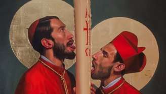 A arte de Fabián Cháirez é conhecida por desafiar normas sociais e religiosas, apresentando figuras religiosas em contextos homoeróticos